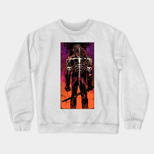 Justice (Cyberpunk Tarot) Crewneck Sweatshirt by Joshessel